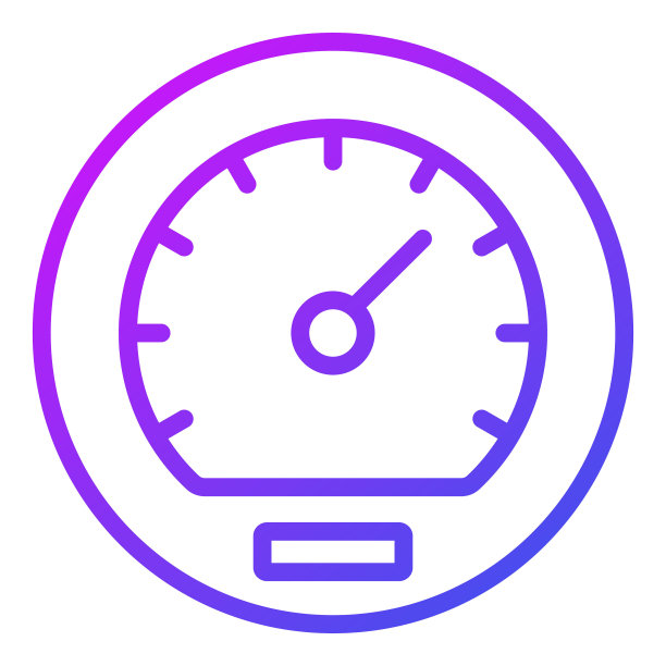 速度计图标。用户界面矢量插图，作为线艺术风格的简单矢量符号和潮流符号，用于设计和网站，或移动应用程序，图片下载