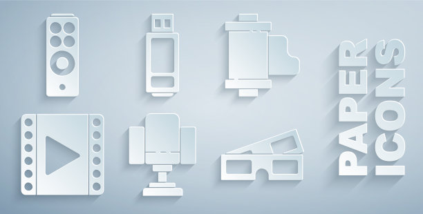 集导演电影椅相机老式胶卷卷图片下载