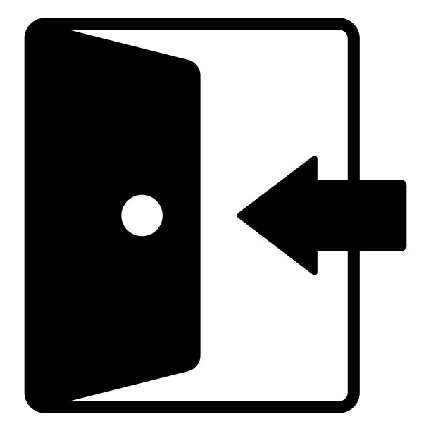 登录图标。用户界面矢量插图，作为线艺术风格的简单矢量符号和潮流符号，用于设计和网站，或移动应用程序，图片下载