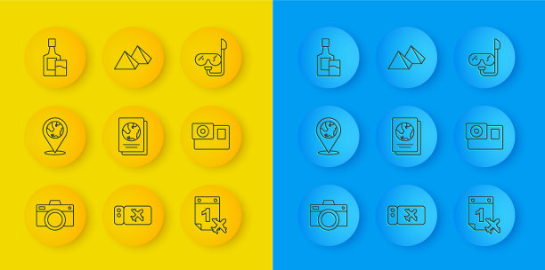 在地球仪上设置直线照相相机位置图片下载