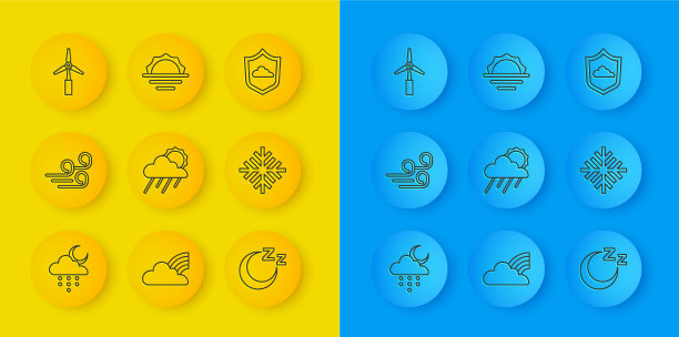 集云带雨，月有风的天气图片下载