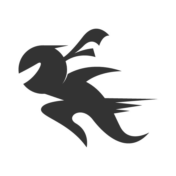 忍者标志图标设计插画图片下载