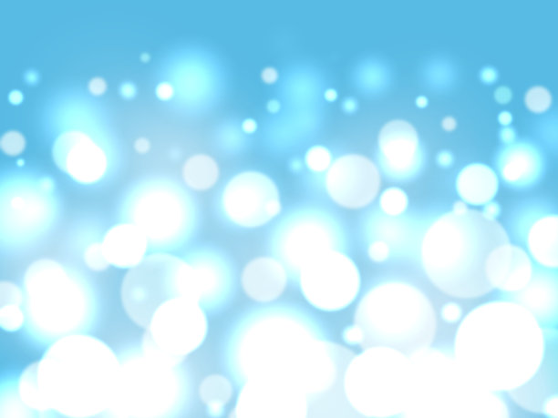 闪闪发光和美丽的抽象浅蓝色失焦光效果背景图片下载