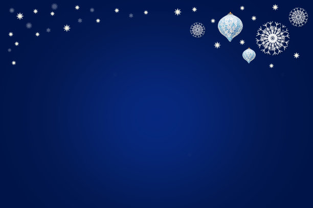 挂着饰品和雪花，星星背景插画图片下载