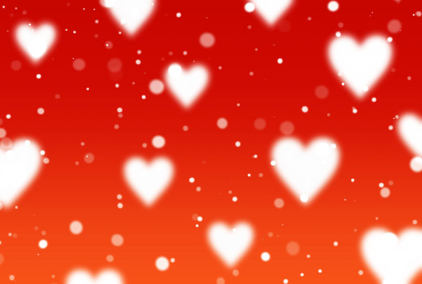 可爱的背景插图一个发光的心图片下载