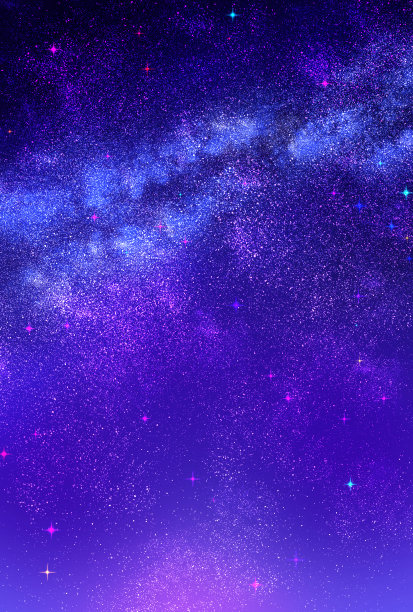 美丽的夜空背景插图图片下载