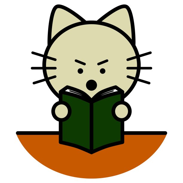 猫在看书图片下载