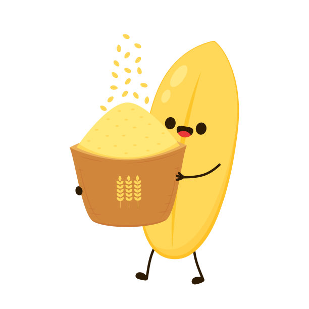 米字设计。白色背景上的水稻矢量。水稻向量。图片下载