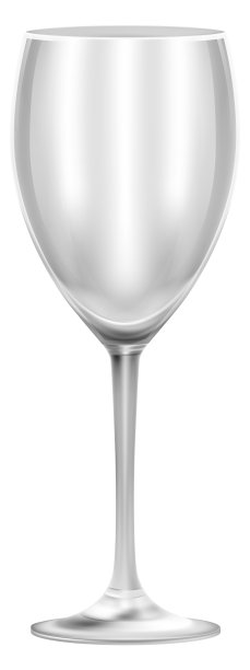 逼真的酒杯。空的饮料容器模型图片下载