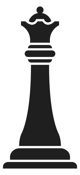 国际象棋皇后图标。黑色战略符号。游戏作品图片下载