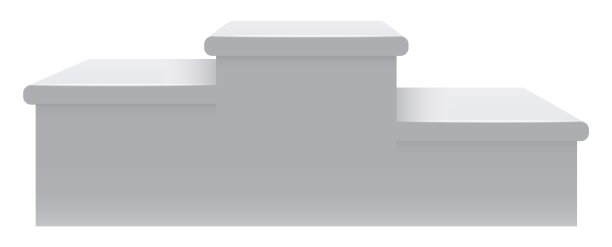 白色的基座。阶段模型。逼真的毛坯架图片下载