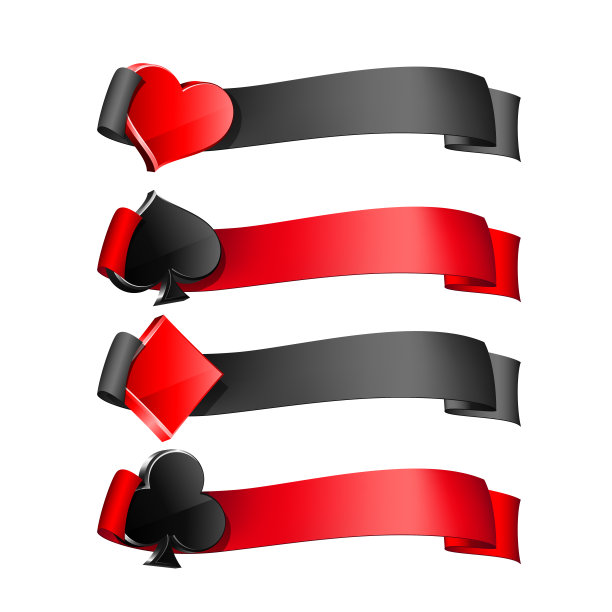 3d套牌。赌场游戏，卡片，网页横幅。图片下载