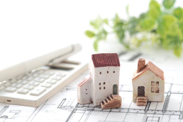 房子模型和我的家的蓝图图像图片下载