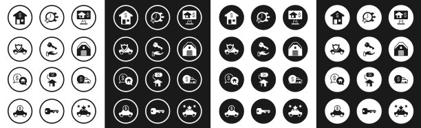 设置在线房产房钥匙车与盾图片下载