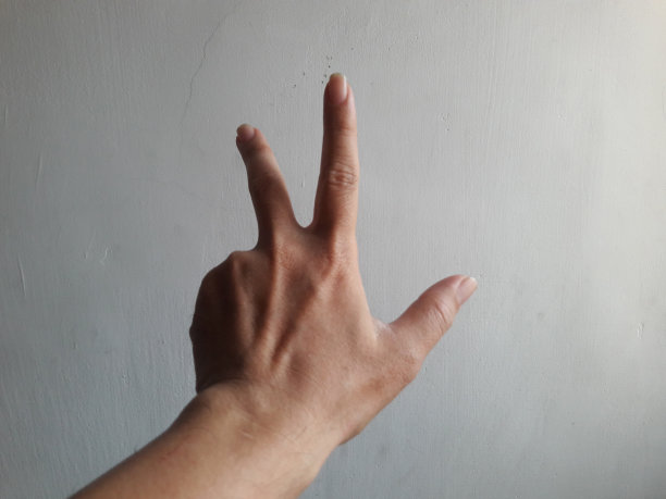 男人手掌孤立的姿势。手姿势特写。在自然日光下各种奇怪的手部部位的各种姿势的照片。图片下载