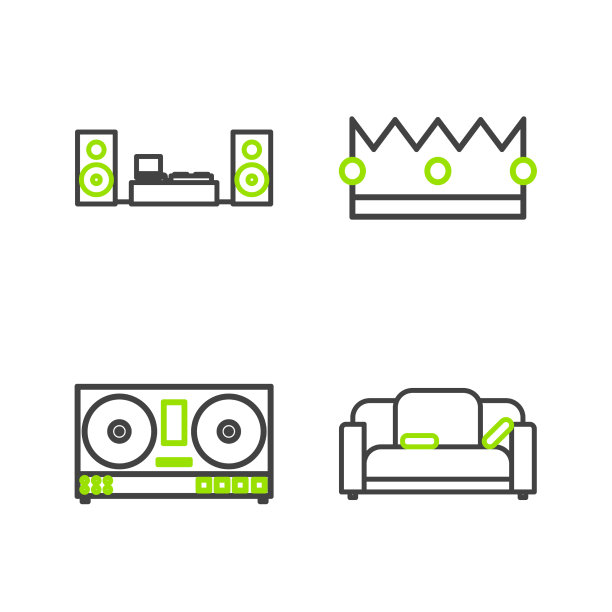 设置线沙发DJ遥控器播放和混合图片下载