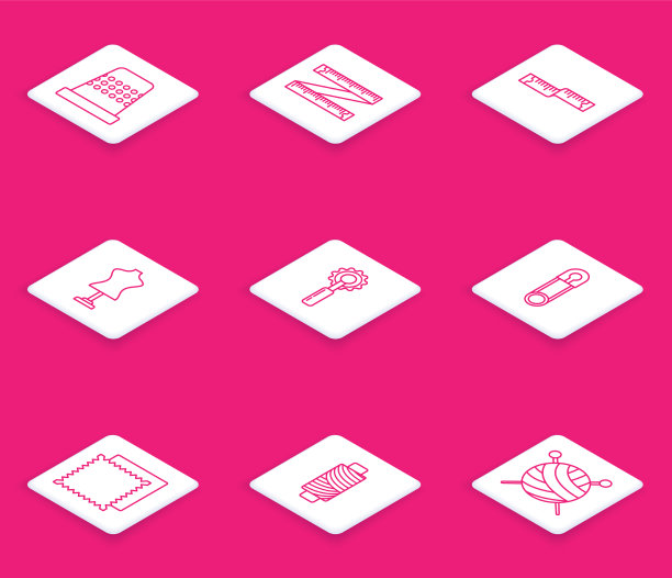 为缝纫卷尺设置线顶针图片下载