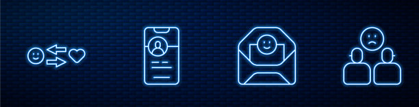 套线信封与情人节的心浪漫图片下载