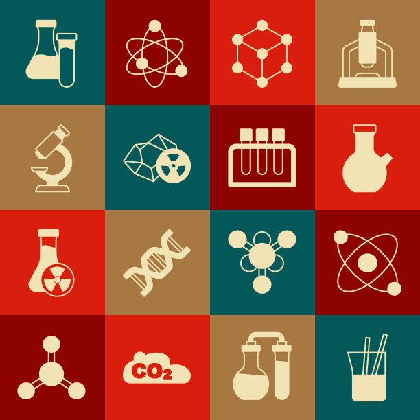 设置实验室玻璃器皿原子试管图片下载