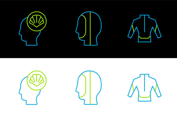 套线潜水服，扇贝，海贝壳和潜水图片下载