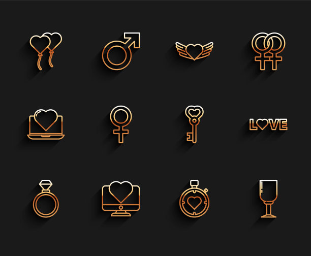 设定线结婚戒指电脑显示器用图片下载