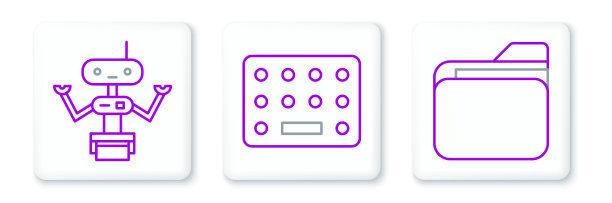 设置行文件文件夹机器人和药丸图片下载