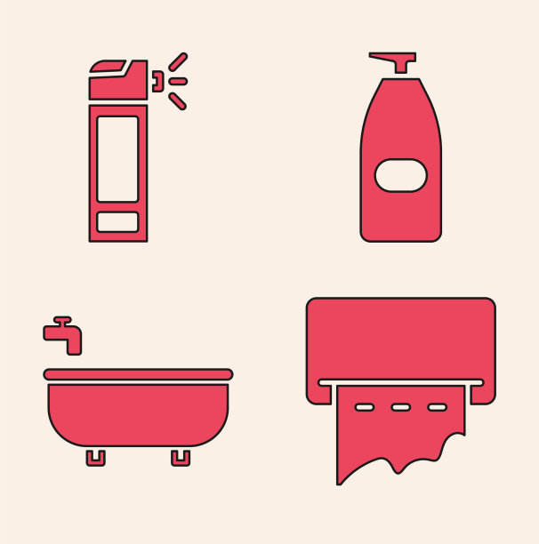 把纸巾分配器放在墙上的瓶子上图片下载