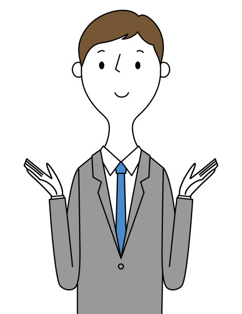 年轻的商人张开双臂图片下载