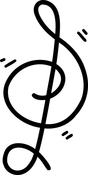 手绘音符插图图片下载