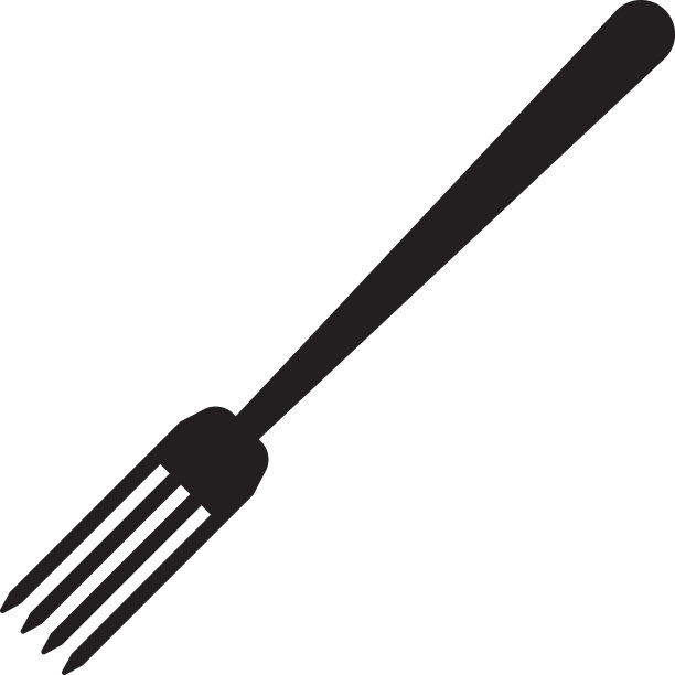 手绘叉子插图图片下载