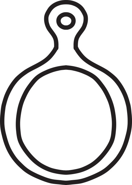 手绘木砧板插图图片下载