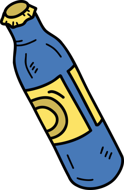 手绘软饮料瓶插图图片下载