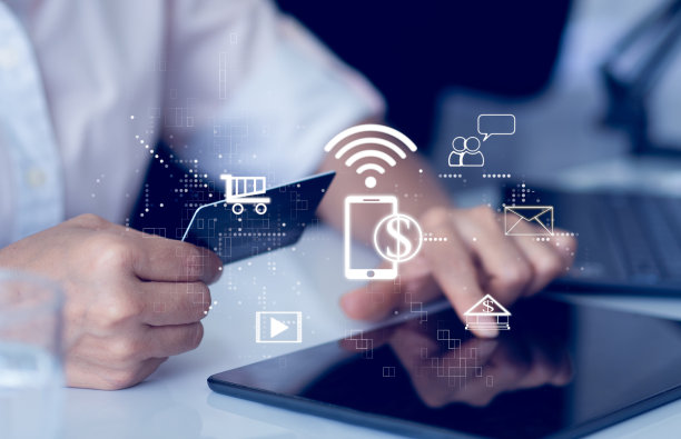 信用卡在线购物和交易图片下载