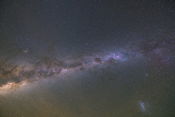 银河系，船底座星云和大麦哲伦星云图片下载
