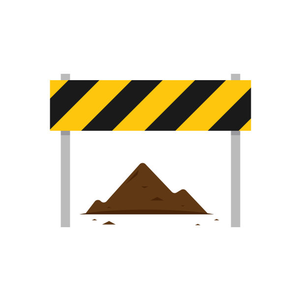 施工的迹象。路障块向量。栅栏向量。墙纸。为文本腾出空间。图片下载