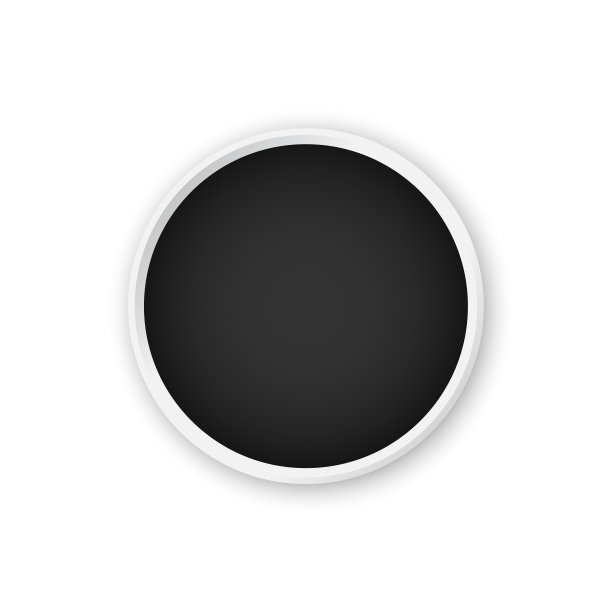 圆纸矢量。空的黑色纸盘。矢量圆板插图在白色背景。图片下载