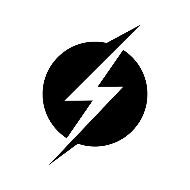 闪电矢量标志图片下载