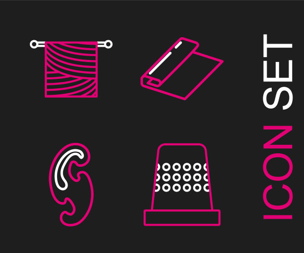 设置线顶针缝制法国曲线图片下载