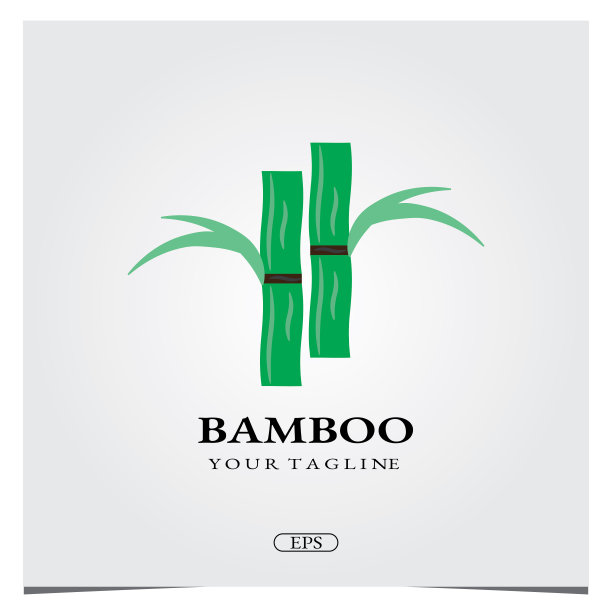 竹子标志高级优雅的模板矢量eps 10图片下载