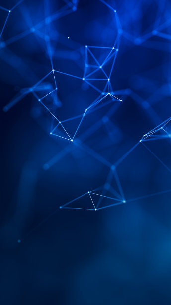数字神经丛背景或明亮的蓝色线和点的网络。科技网络图片下载