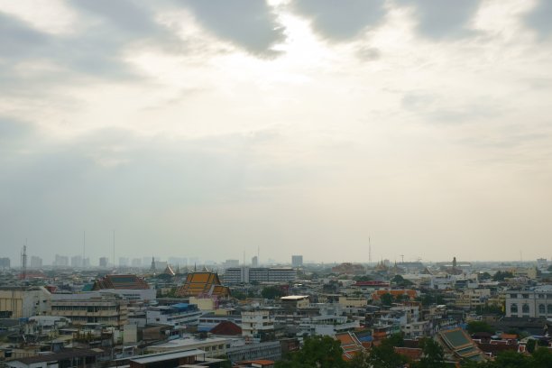 从曼谷建筑俯瞰城市景观图片下载