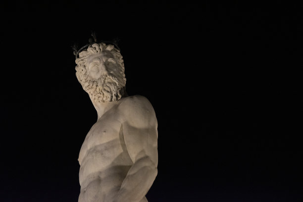 尼普顿喷泉，在佛罗伦萨的主教广场图片下载