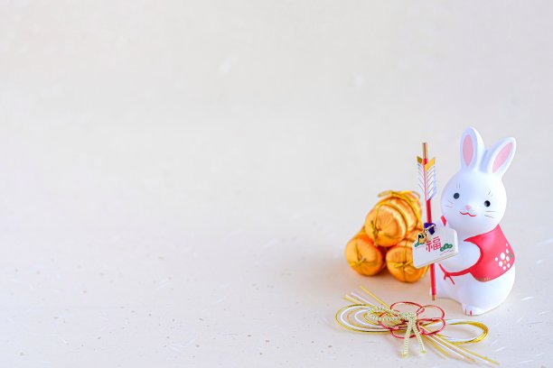 2023年兔年的贺卡材料图片下载