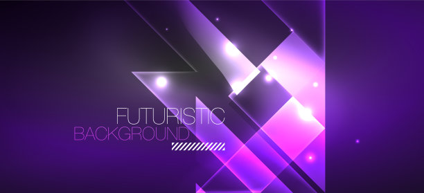 背景壁纸霓虹发光的线条和图片下载