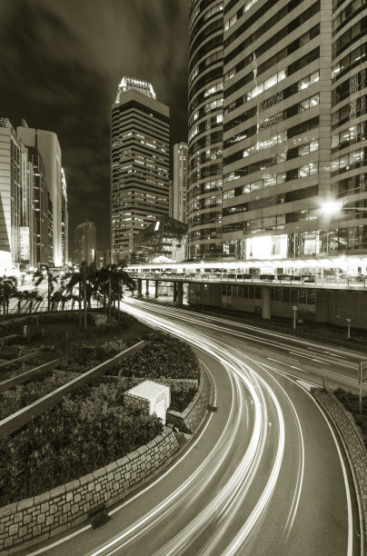 香港市区夜景图片下载