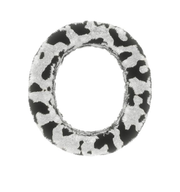 牛主题字体O图片下载