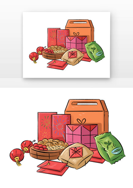 年货节春节礼盒图片下载