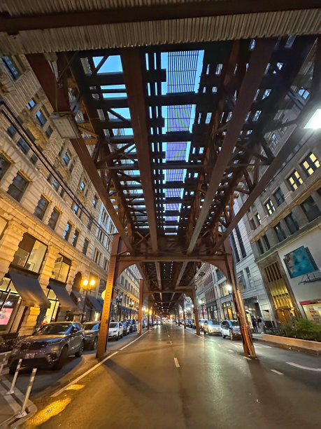 芝加哥环路区的街道图片下载