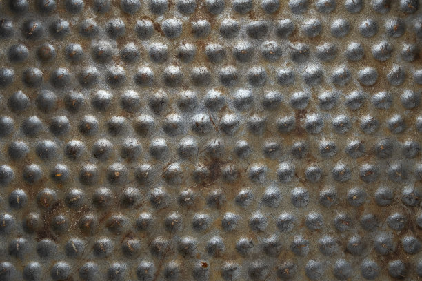 深灰色的特氟龙质地的旧烤盘图片下载