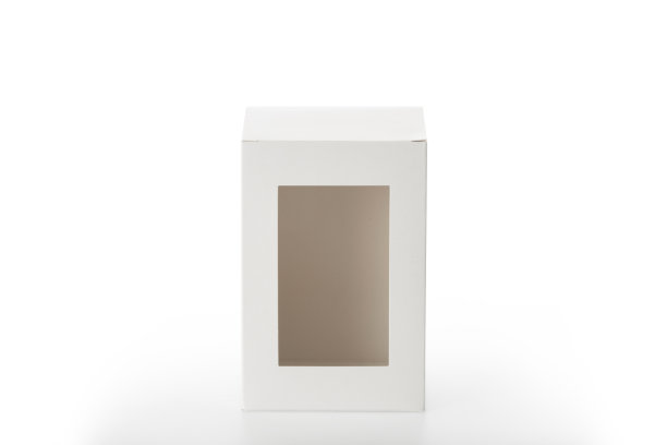 白色背景上的白框与剪切路径图片下载